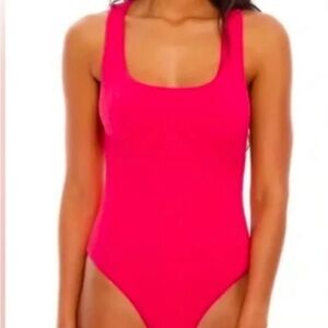 Agua Bendita Bright Pink One-Piece Swimsuit